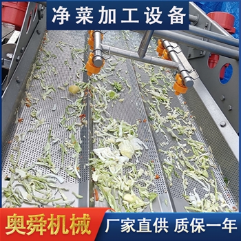 净菜加工全套设备 黄瓜片深加工全套机器 黄瓜切片配套生产线​