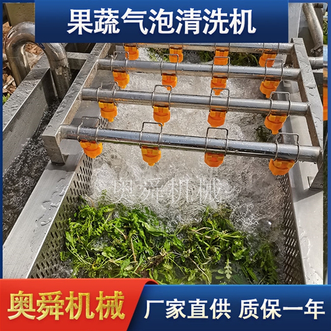 全自动高压清洗机 石花菜鹿角菜气泡清洗设备 商用龙须菜洗菜机器