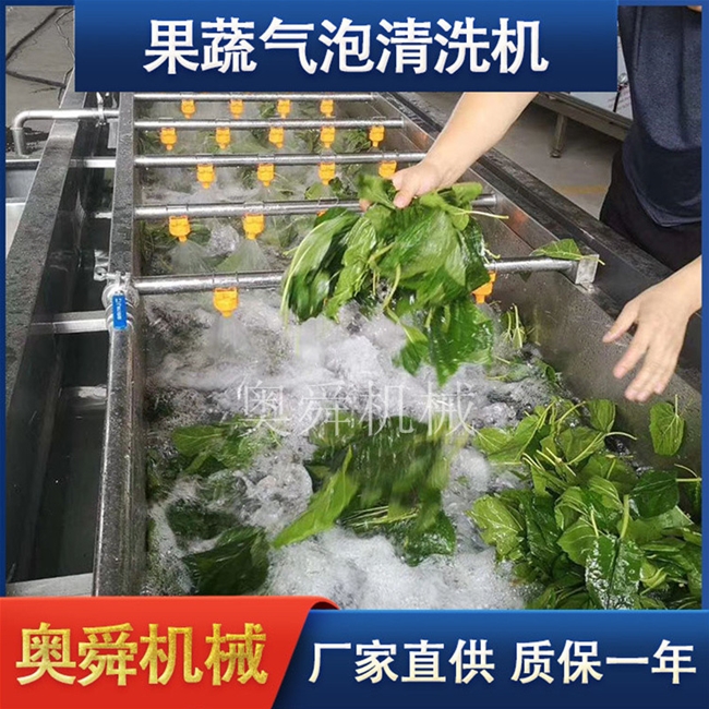 厂家供应清洗机设备 不锈钢全自动洗虾机器 火锅食材气泡清洗机